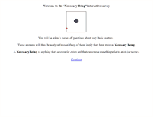 Tablet Screenshot of necessarybeing.com